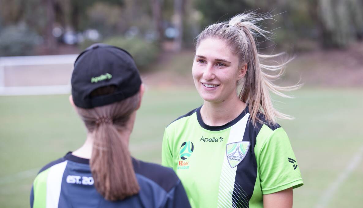 Competition for Canberra United's final XI has started to ramp up Demi Koulizakis and her teammates. Picture: Sitthixay Ditthavong