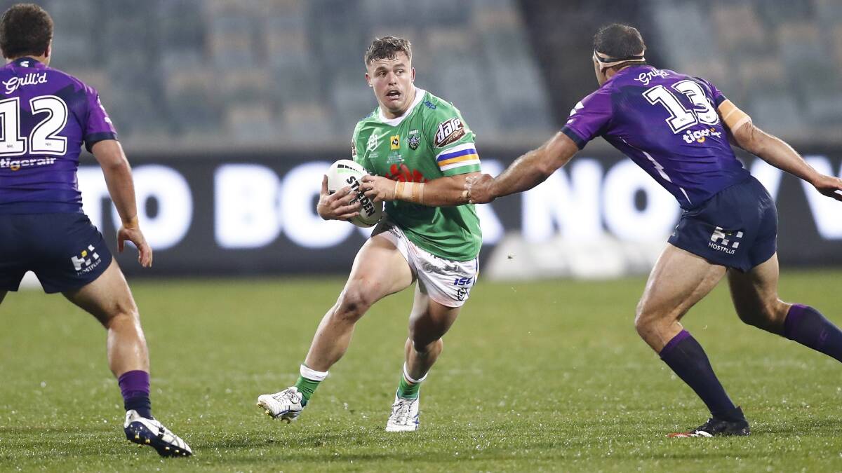 Kai O'Donnell played a strong 20 minutes on his NRL debut. Picture: NRL Imagery