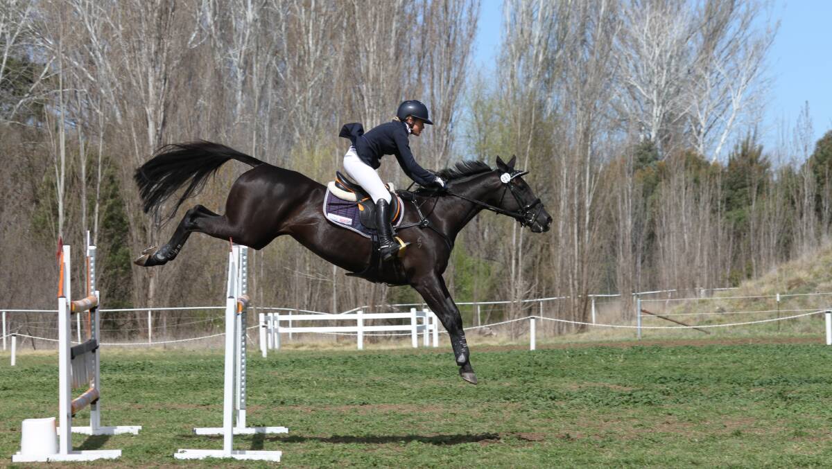 Olympian Amanda Ross finished second at the Canberra International Horse Trials on Sunday. Picture: Fiona Gruen