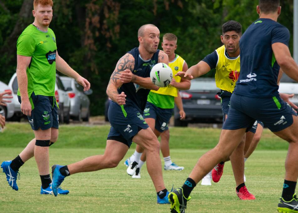Josh Hodgson will return to the fray for the Raiders at this weekend's trial. Picture: Supplied