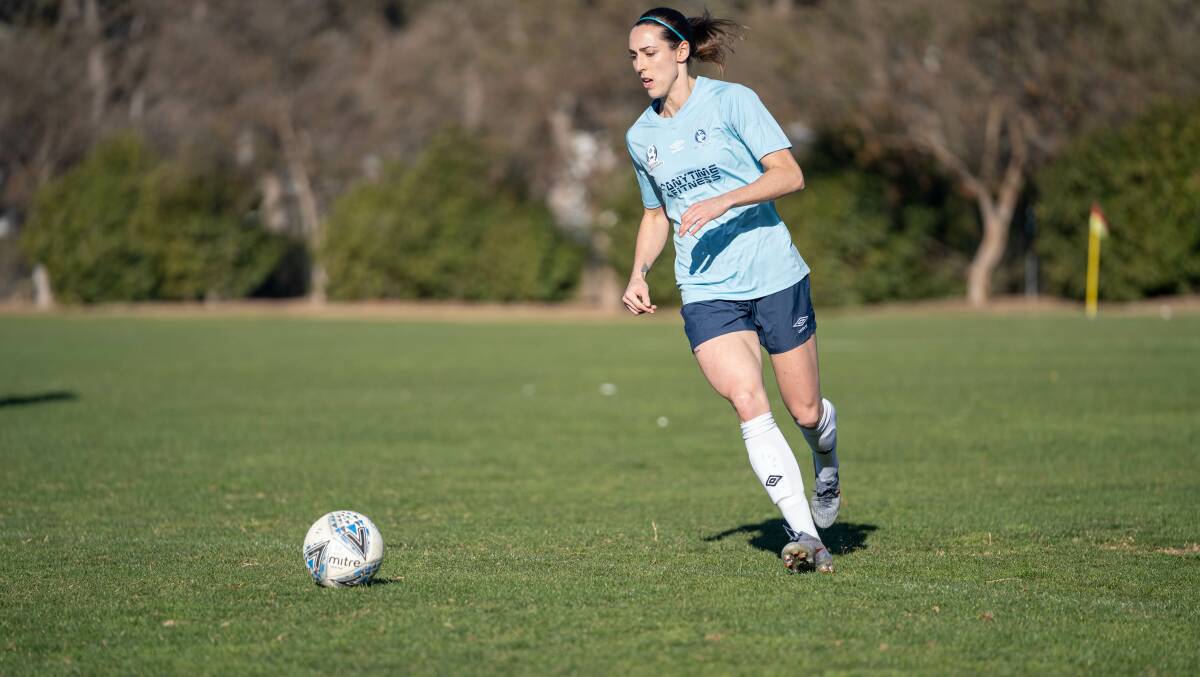 Blue Devils star Jessie Rasschaert has signed with Canberra United. Picture: Capital Football