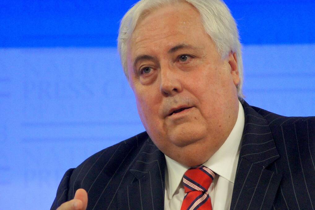 Clive Palmer, whose United Australia Party may limit Labor gains.