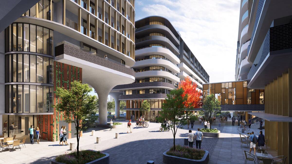 Architect Vishal Saxena said concrete pillars would welcome people into the redeveloped site. Photo: Supplied