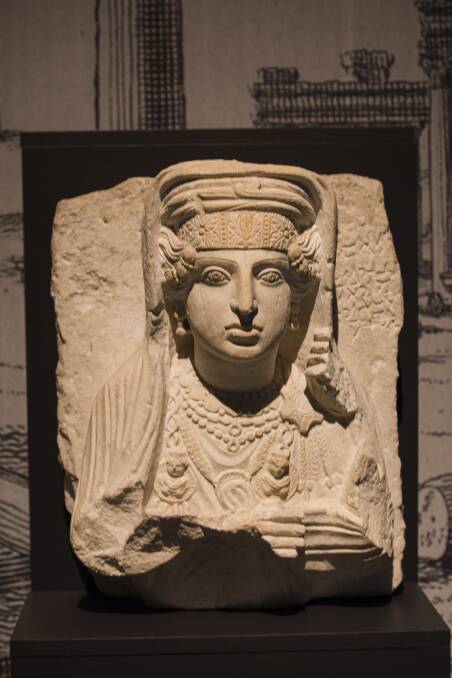 Rome: City and Empire at the National Museum of Australia.
Palmyra, Syria, 200-273 CE, Limestone. Photo: Jamila Toderas