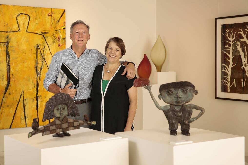 Martin and Susie Beaver owners of Beaver Galleries in Deakin. Photo: Jeffrey Chan.