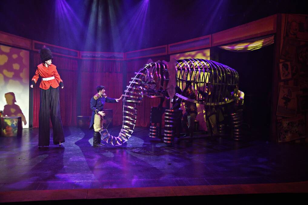 The show's elephant, a grand metal wonder, was designed by Ian Croker. Photo: Ross Gould