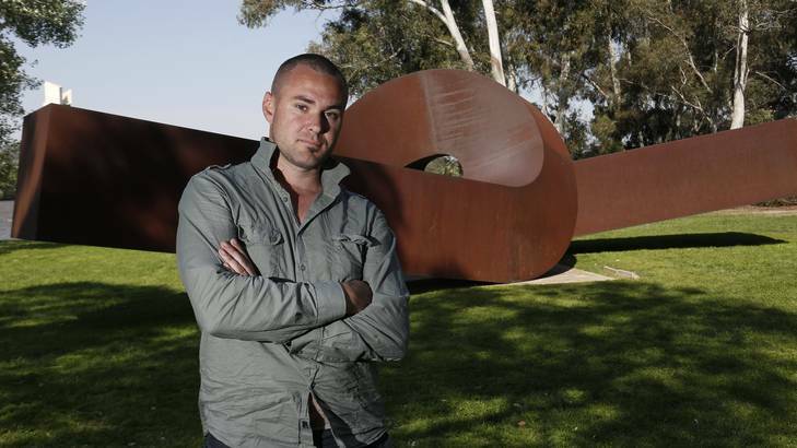 Former head chef for Ten and a Half Catering Bernd Brademann at the Sculpture Garden at the National Gallery Australia. Photo: Jeffrey Chan