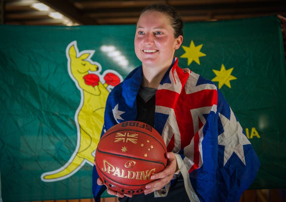 American-born Canberra Capitals forward Kelsey Griffin first played for the Opals in 2017.  Photo: Karleen Minney.