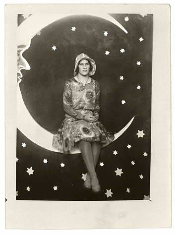 Mary Kathleen Middenway at Luna Park, Melbourne, 1920s.