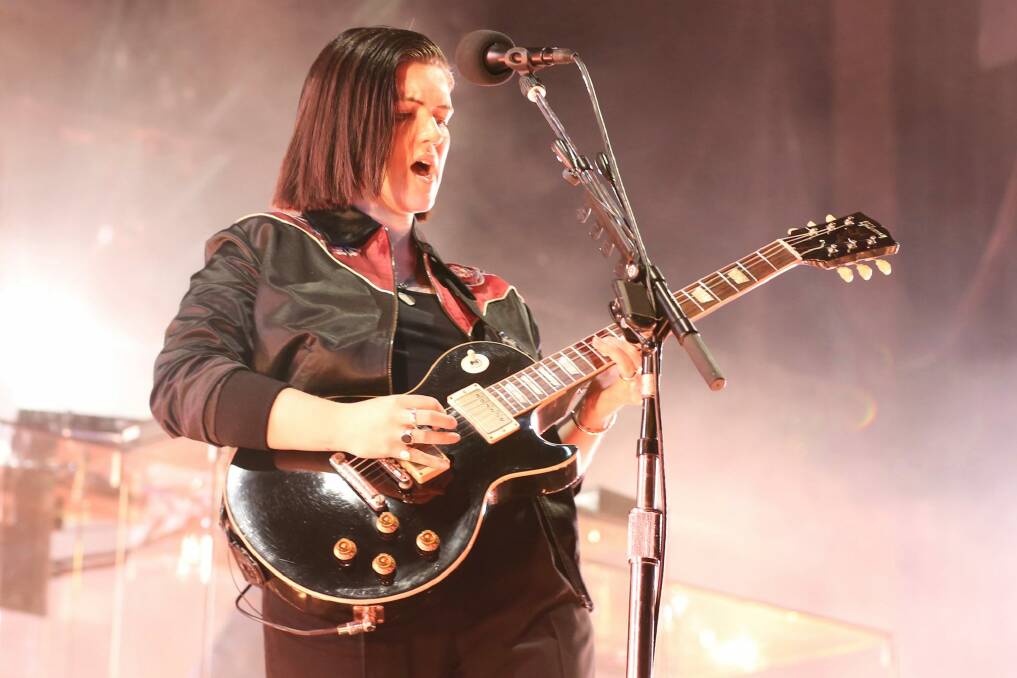 Artist Romy Madley Croft delivered powerful moments alone with the guitar. Photo: Laura Roberts/Invision/AP