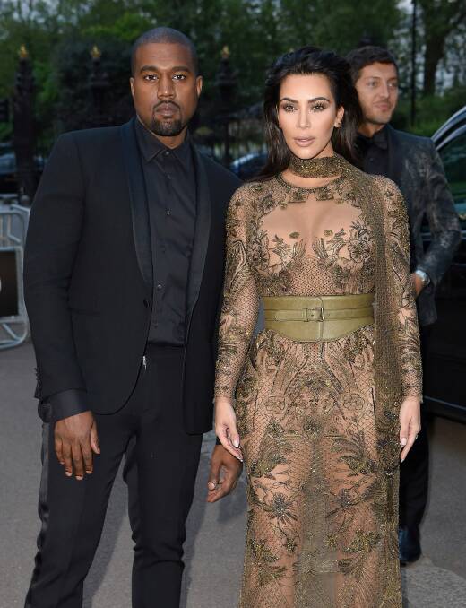 Kim Kardashian West Sheer Dress London Gala
