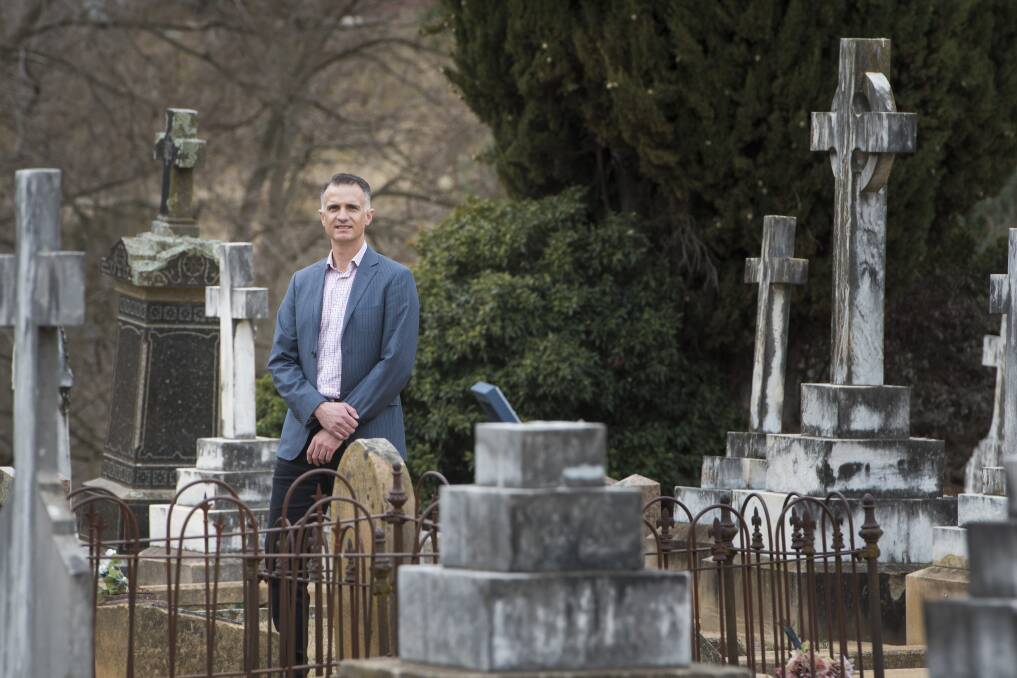 Shane McWhinney says FuneralPartner means people 'across the world' can collaborate on a memorial. Photo: Elesa Kurtz