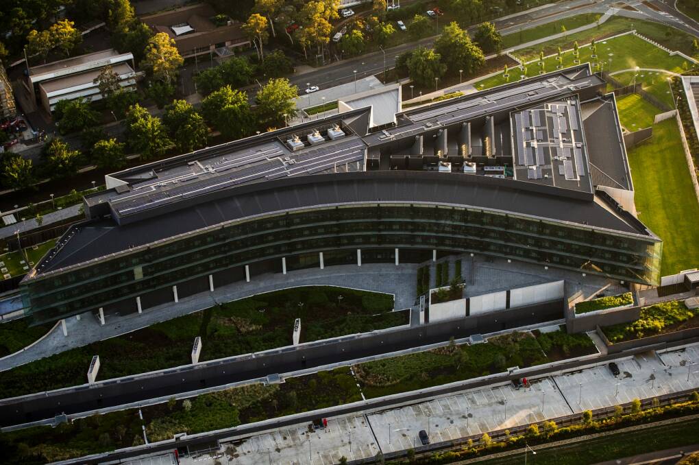  An aerial view of the ASIO building. Photo: Jay Cronan