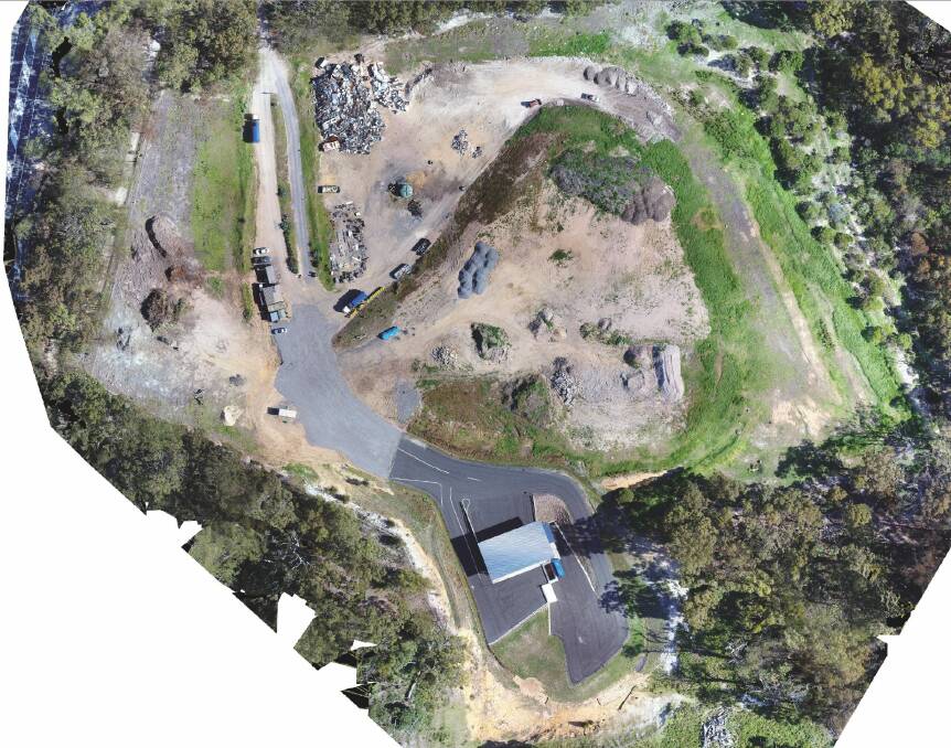 Eden Waste Depot, which will be closed to the public from April 9 while the site is used to dispose of asbestos and demolition debris from the Tathra fires. Photo: Bega Valley Shire Council