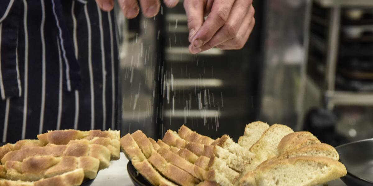 Freshly sliced bread straight from the artisan bakery at The Sir George.  Photo: Rachael Lenehan Photography