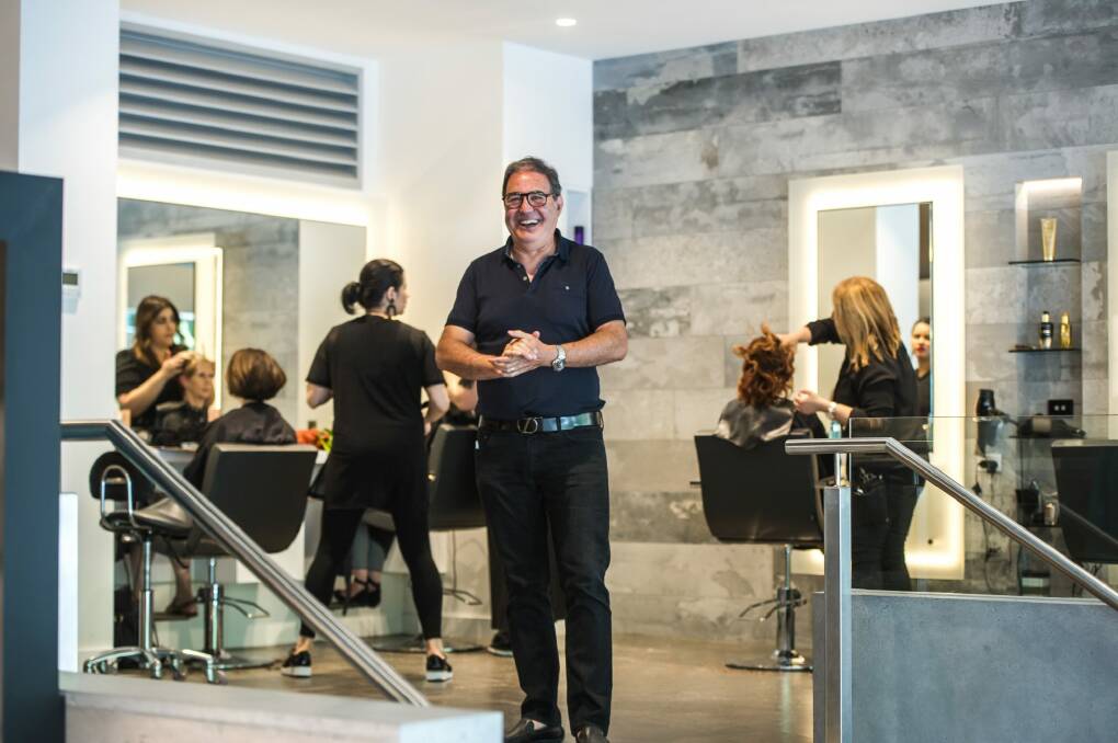 Angelo Cataldo inside the new salon. Photo: karleen minney