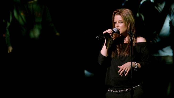 Lisa Marie Presley performs in Sydney in 2004.