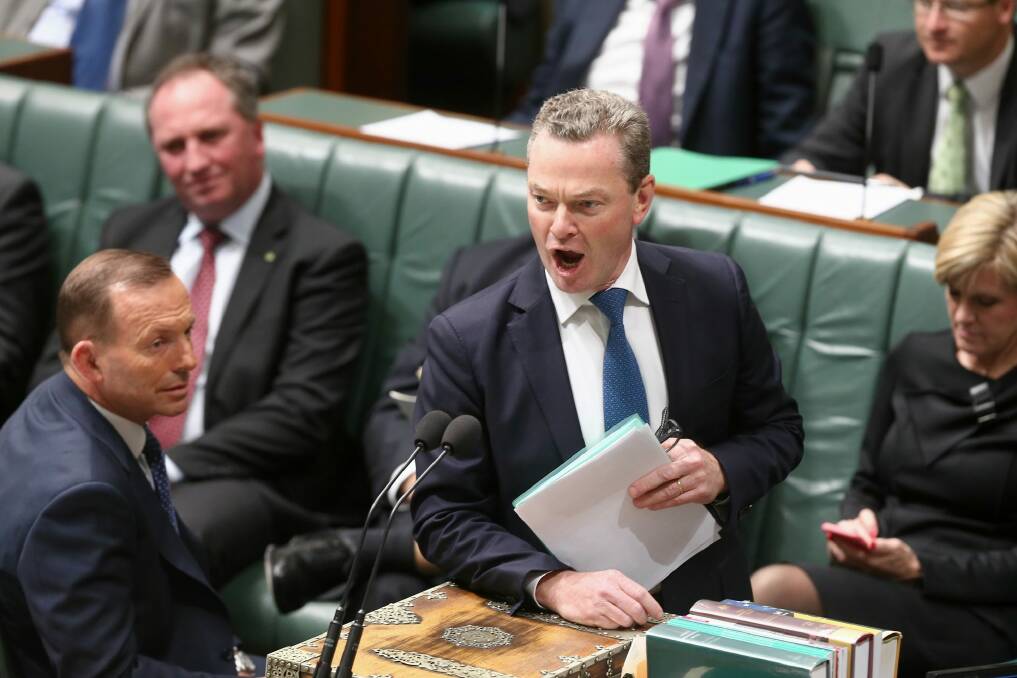 Christopher Pyne said reports of a reshuffle were "speculative". Photo: Alex Ellinghausen