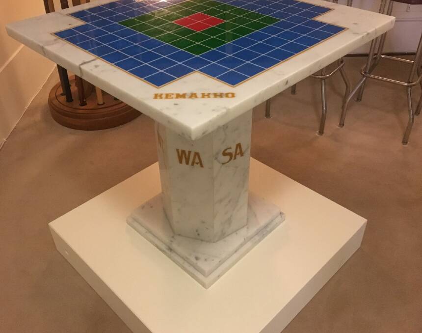 A Kemakko games table at Old Parliament House. Photo: Tim the Yowie Man
