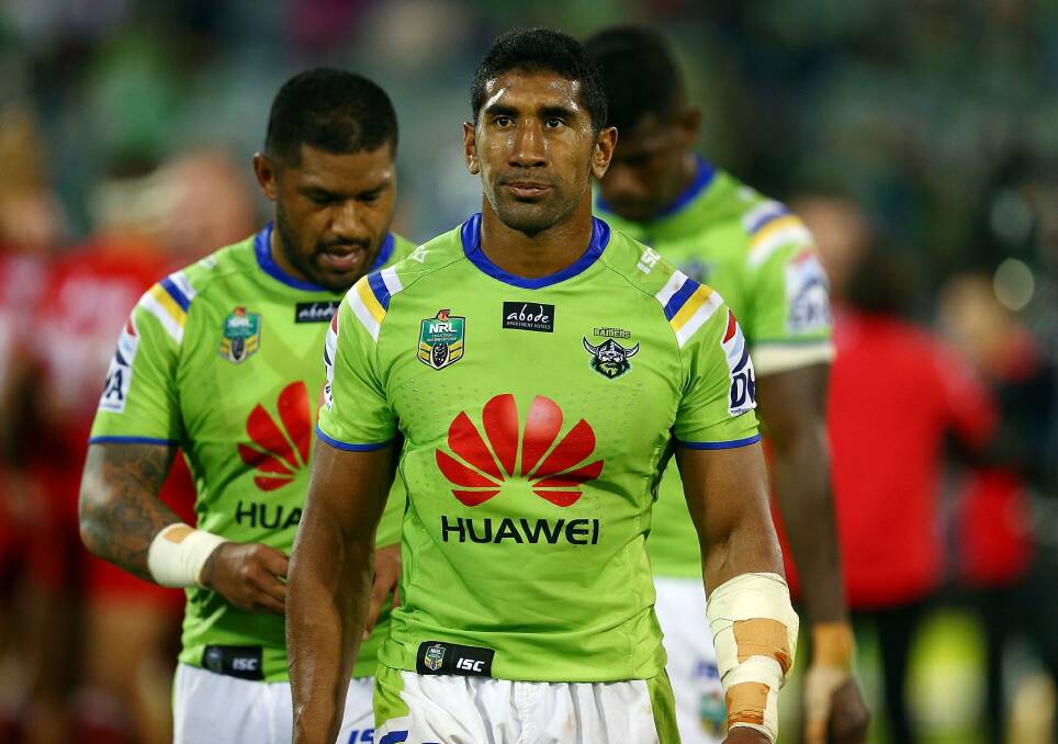 The Canberra Raiders are working on retaining second-rower Sia Soliola for next season. Photo: Getty Images