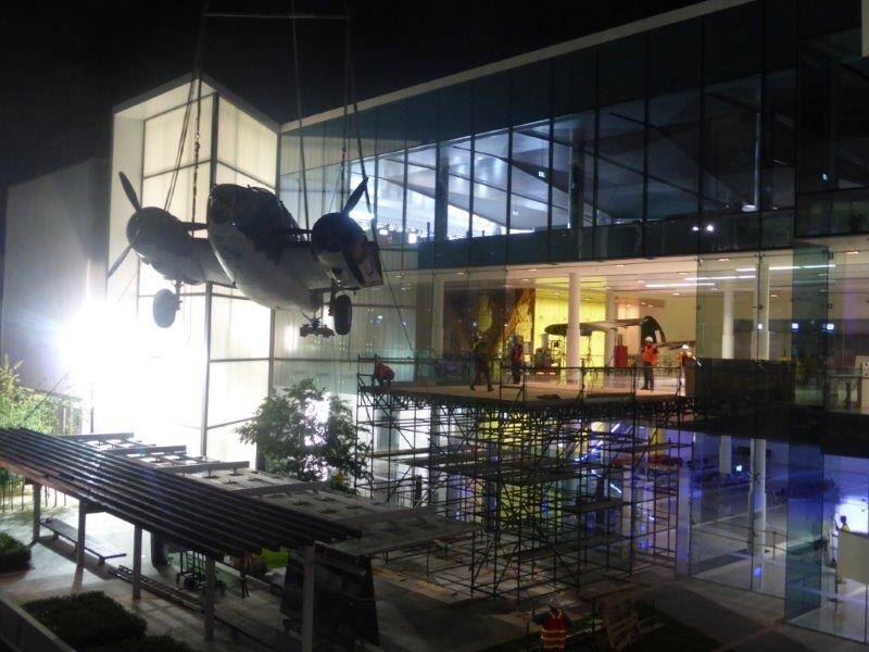 It took a mammoth effort to reverse the Hudson Mark IV Bomber into the foyer. Photo: Supplied