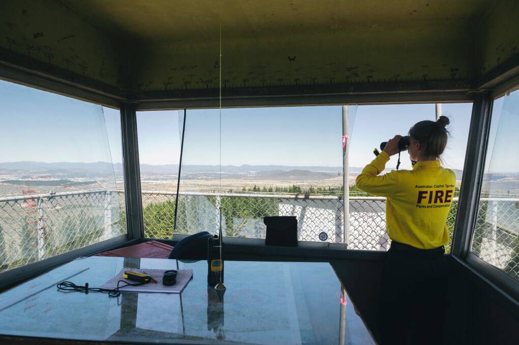 Kirsty is one of three women running the fire towers this fire season. Photo: Rohan Thomson