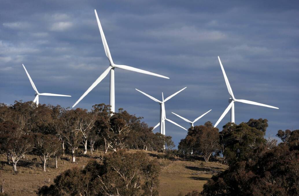 The federal government has ordered the Clean Energy Finance Corporation against investing further in wind energy. Photo: Bloomberg