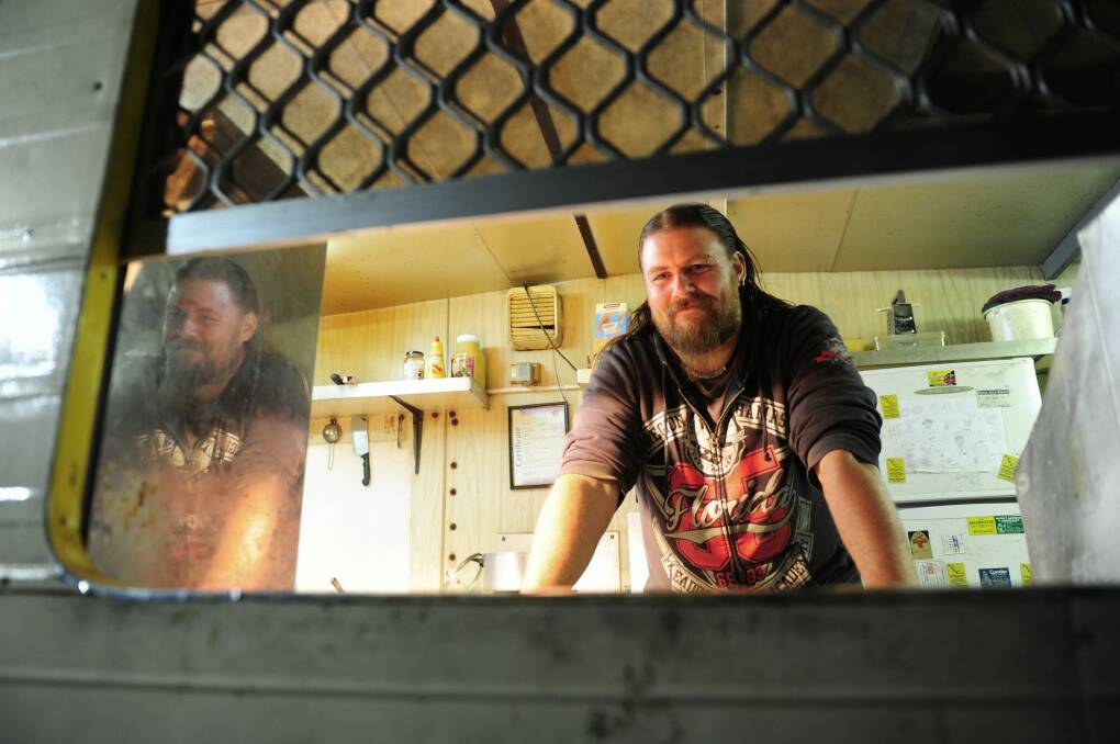 Richard McArthur owner of RJ's takeaway food van in Phillip. Photo: Melissa Adams