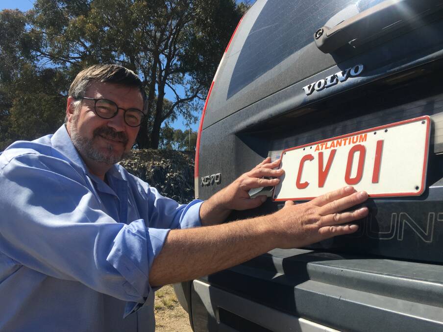 Atlantium residents even have their own number plates for use on the 1km of roads in the empire. Photo: Tim the Yowie Man