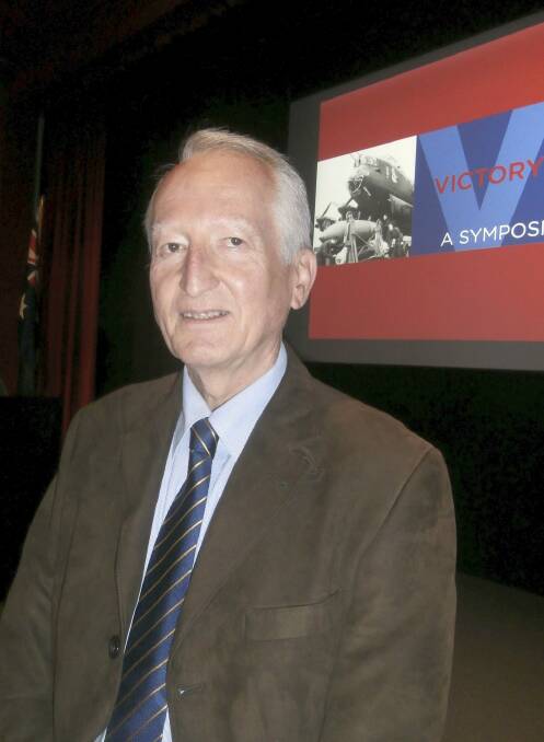 Author Peter Rees, who was speaking at the War Memorial's Victory In Europe symposium. 
 Photo: David Ellery