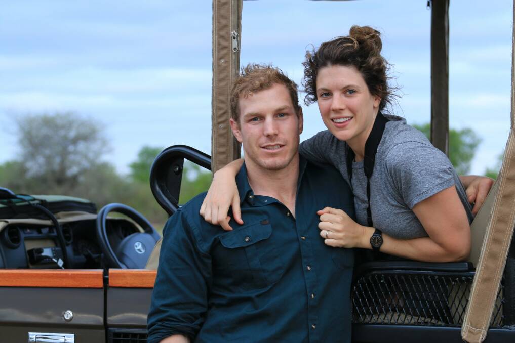 David and Emma in Zimbabwe. Photo: ABC/Winsome Denyer