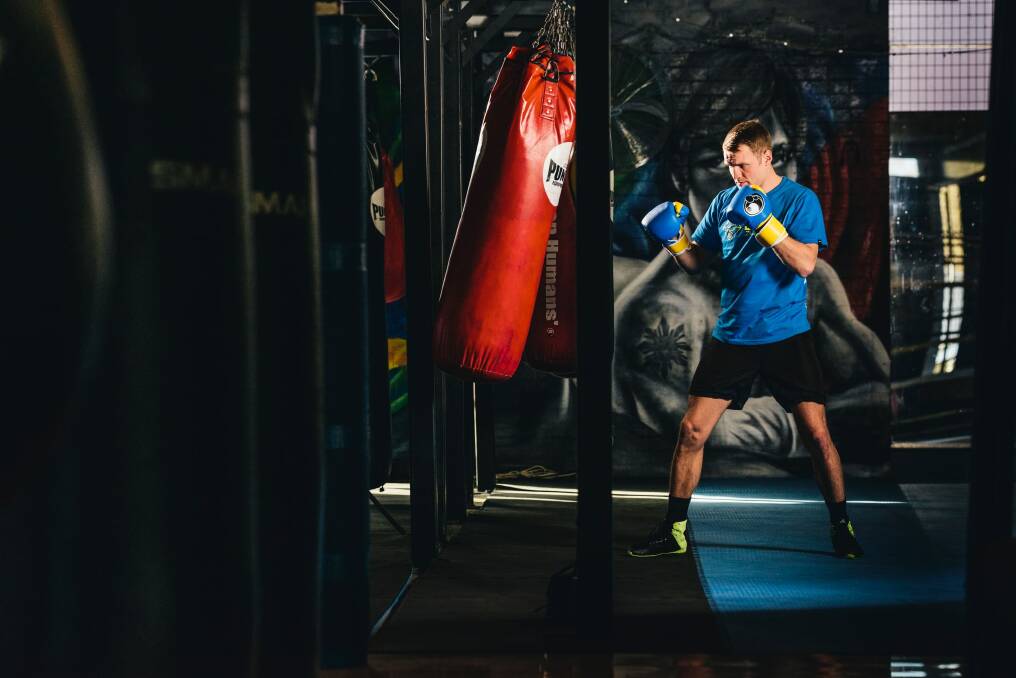 Canberra Boxer Dave Toussaint who will fight for an Australian title in September Photo: Rohan Thomson