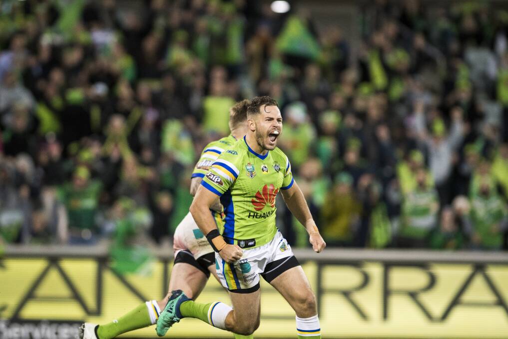 Aidan Sezer is back for Canberra. Photo: Dion Georgopoulos