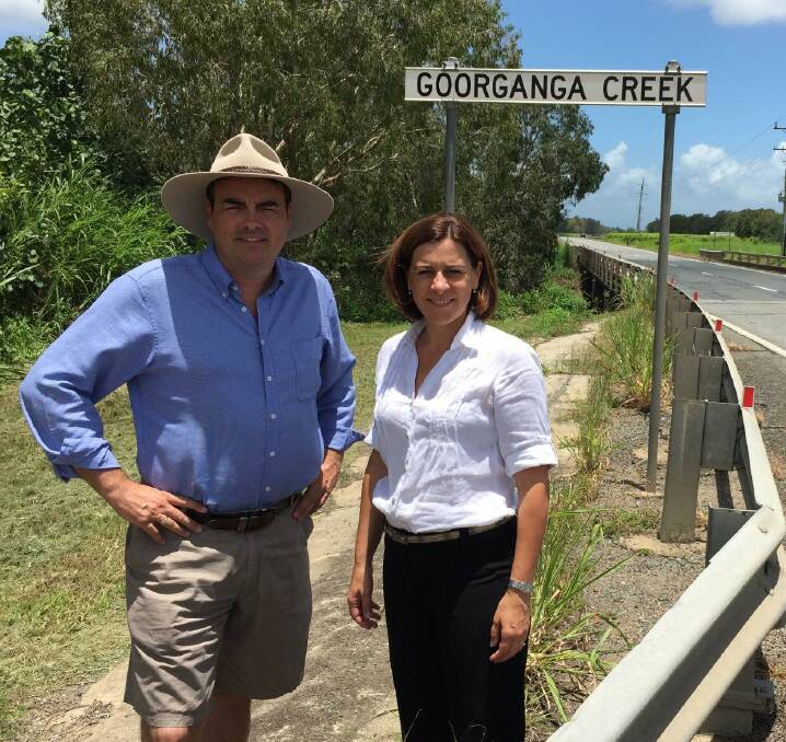 Newly independent MP Jason Costigan with LNP leader Deb Frecklington. Photo: Supplied