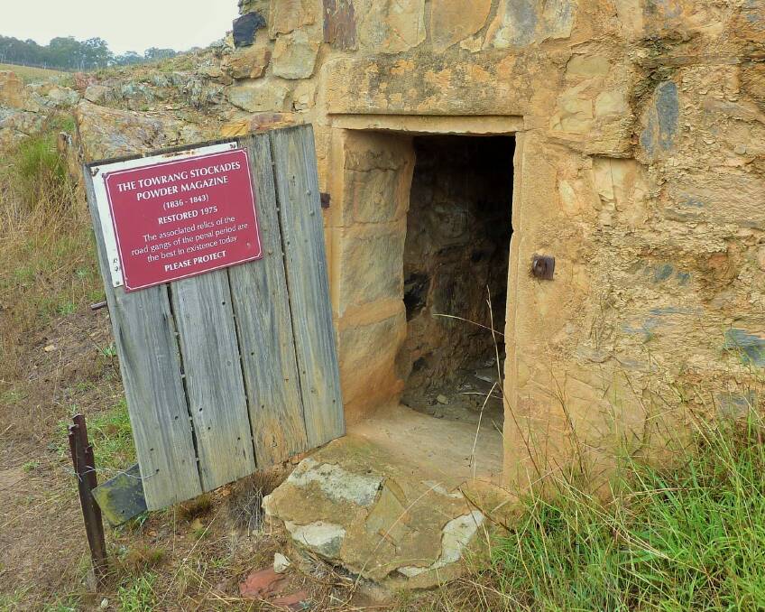 Built into the banks of the Wollondilly River, the historic Towrang Stockades Powder Magazine. Photo: Yowie