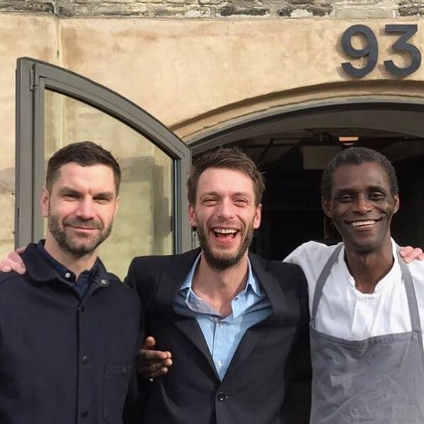 Noma manager Australian James Spreadbury, service director Lau Richter and dishwasher Ali Sonko are now co-owners of "the best restaurant in the world". Photo: Facebook