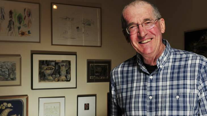 The collection of artworks owned by celebrated Canberra artist Rosalie Gascoigne AM and her husband, Professor Ben Gascoigne AO, that has been donated to The Australian National University's Drill Hall Gallery by the late couple's family member Martin Gascoigne, pictured. Photo: Jay Cronan