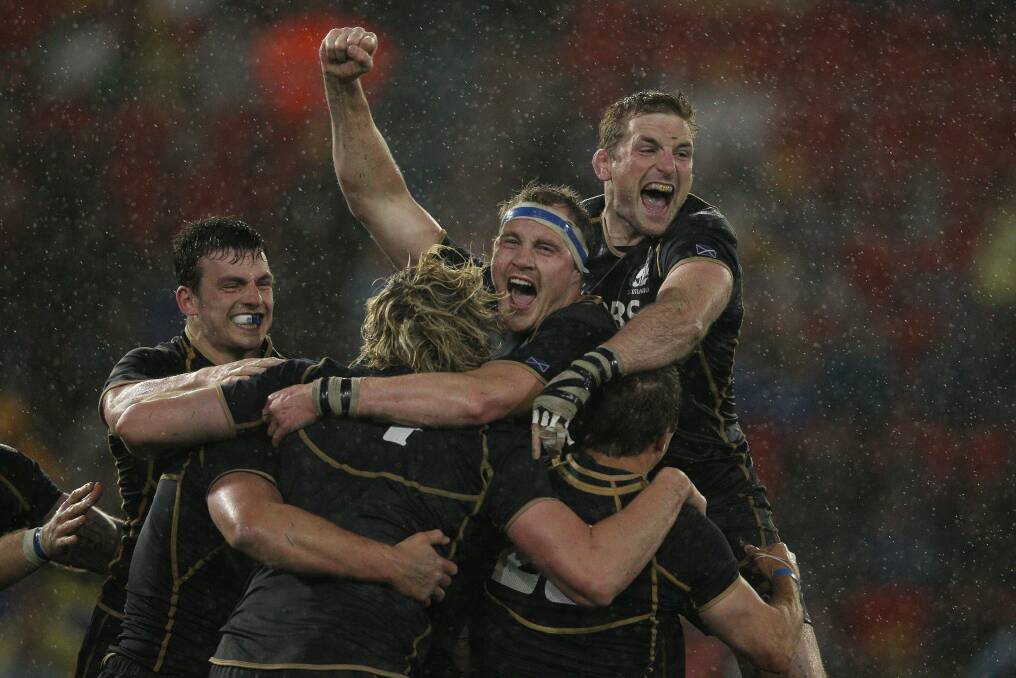 Scotland celebrate their victory in 2012. Photo: Getty Images