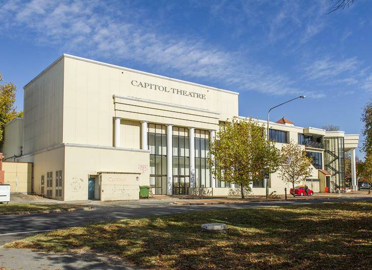 The Capitol Theatre building, taken from Canberra Ave. Photo: Rohan Thomson