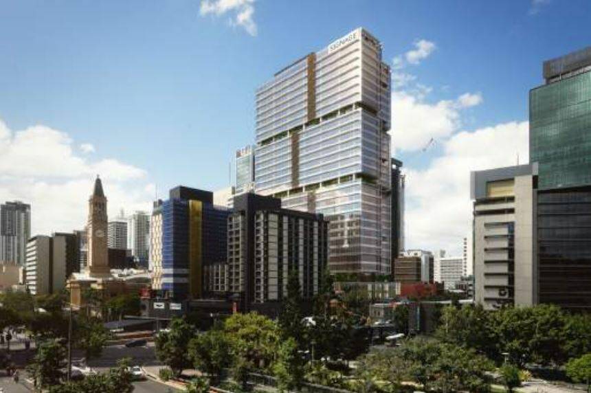 A design image of Mirvac's approved skyscraper for 80 Ann Street, Brisbane. Photo: BCC submission