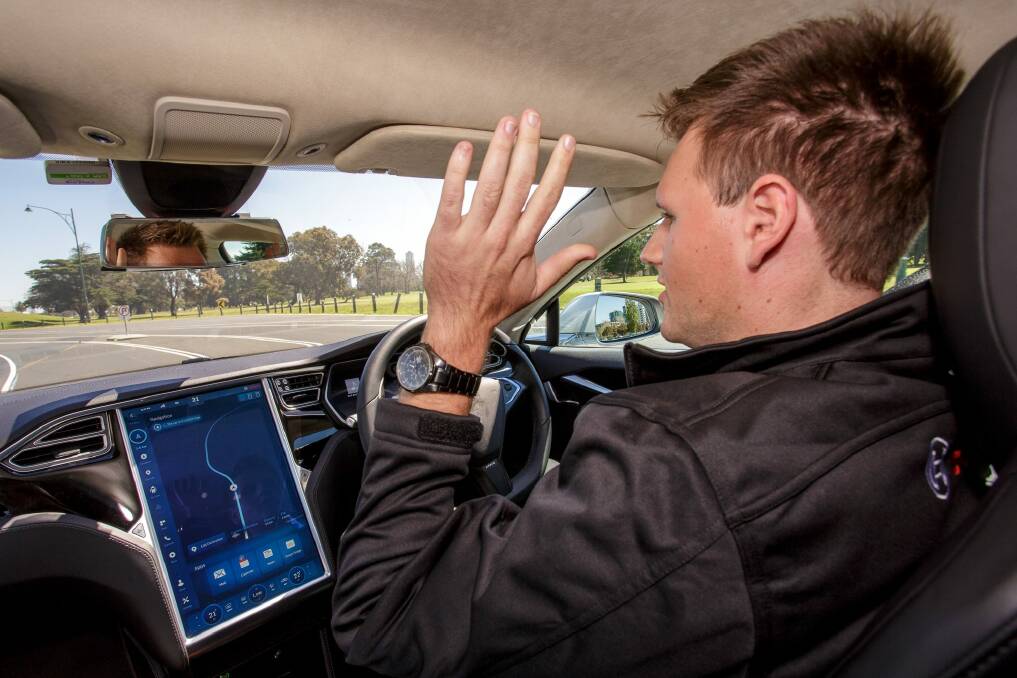 More trials of self-driving cars are under way in Canberra and across Australia. Photo: Stefan Postles