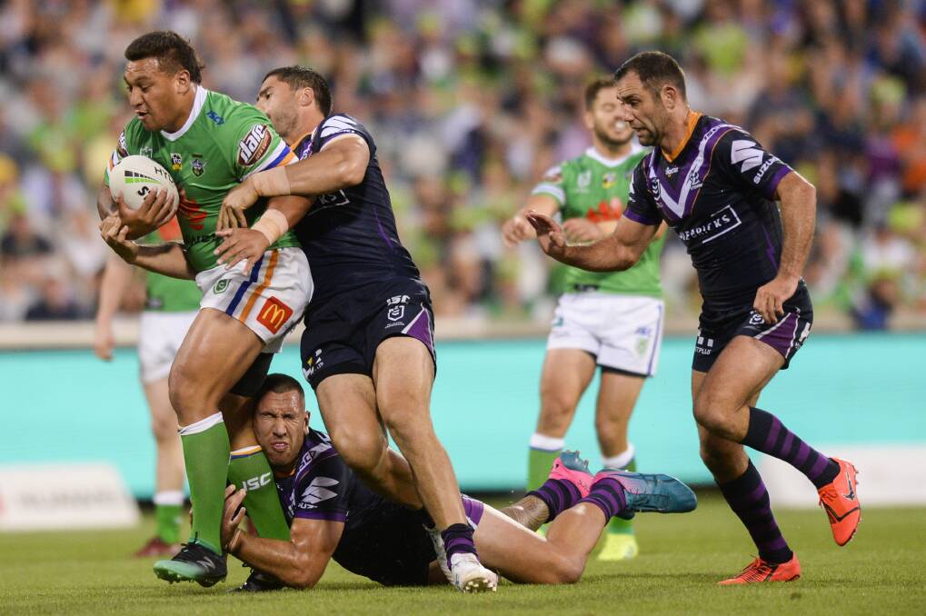Josh Papalii says the Raiders pack can and will rise to the challenge. Photo: Rohan Thompson
