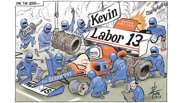 The Canberra Times editorial cartoon for August 1, 2013. Photo: David Pope