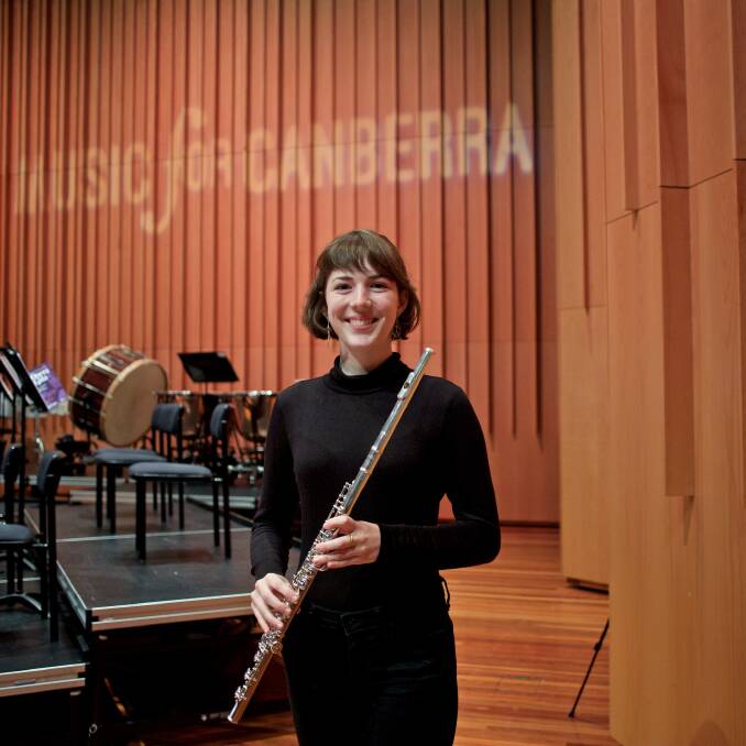 Flautist Serena Ford was impressive in the CYO concert. Photo: William Hall