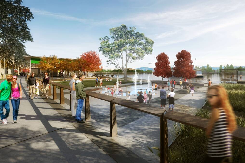 Artists impressions of West Basin public areas from the City to the Lake 2015 Strategic Urban Design Framework Photo: Supplied