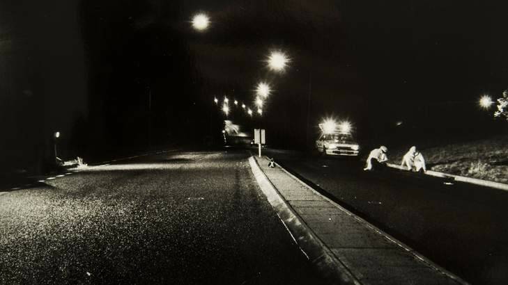 Photograph from the coronial inquest into the death of Troy Forsyth, 17, who was killed in a hit and run in Deakin on March 1 1987. Photo: Rohan Thomson