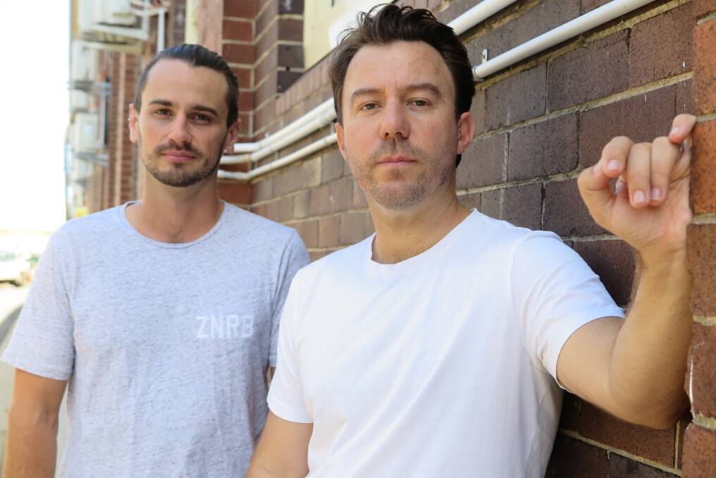 Matt Noffs (right) with Kieran Palmer - the duo has written a new book about the nature of addiction. Photo: Supplied