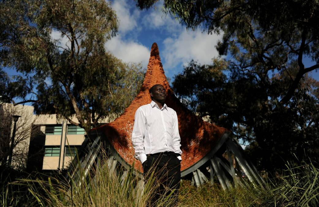 Sudanese refugee Atem Atem, pictured in 2012, has lived in Canberra for a decade. Photo: Colleen Petch