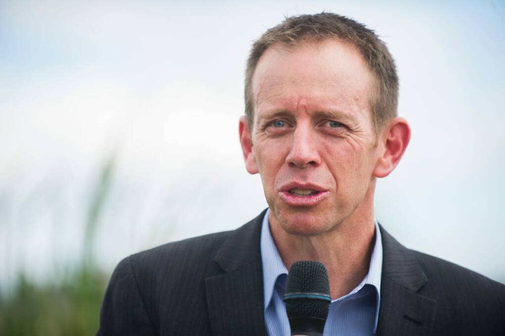 Greens minister Shane Rattenbury has put forward a proposal for protest exclusion zones around abortion clinics. Photo: Rohan Thomson