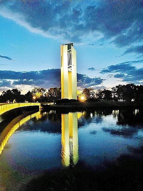Alex Petkovic's photograph of the National Carillon in Canberra. Photo: Alex Petkovic